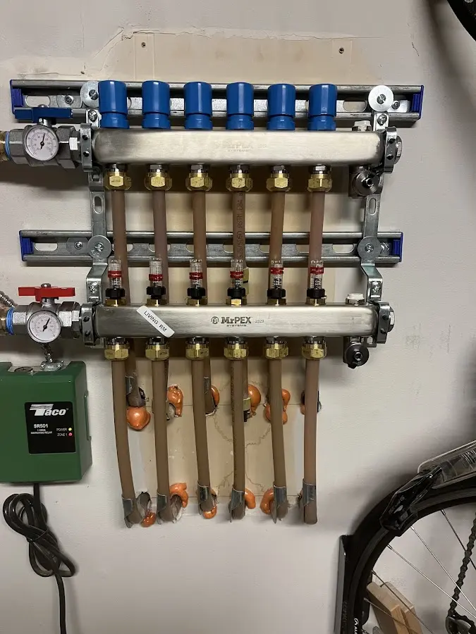 Plumber performing Gas Line Installation at a residential property in Dogtown